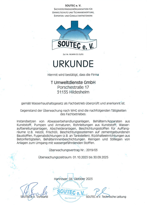 Geprüfter Fachbetrieb